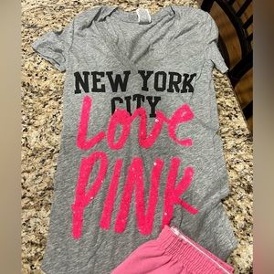 PINK shirt and Sophie shorts